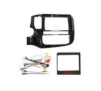 SAIBOL Marco Radio Panel Coche Radio Coche 101 Pulgadas Unidad Principal 2 DIN Panel DVD GPS MP5 Android Marco Tablero Fascia para Mitsubishi para Outlander 2014-2019 Fascia(FrameA XP CANbus Set)