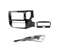 SAIBOL Marco Radio Panel Coche Radio Coche 101 Pulgadas Unidad Principal 2 DIN Panel DVD GPS MP5 Android Marco Tablero Fascia para Mitsubishi para Outlander 2014-2019 Fascia(FrameC Cable)