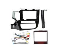 SAIBOL Marco Radio Panel Coche Radio Coche 101 Pulgadas Unidad Principal 2 DIN Panel DVD GPS MP5 Android Marco Tablero Fascia para Mitsubishi para Outlander 2014-2019 Fascia(FrameB XP CANbus Set)