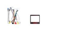 SAIBOL Marco Radio Panel Coche Radio Coche 101 Pulgadas Unidad Principal 2 DIN Panel DVD GPS MP5 Android Marco Tablero Fascia para Mitsubishi para Outlander 2014-2019 Fascia(CanbusCable MT-SS-03)