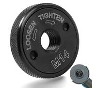 SAIBOO Tuerca Amoladora Sujeción Rápida M14 para Todas Las Amoladoras Angulares AEG, Black & Decker, Dewalt, Flex, Hitachi, Metabo, Makita etc (1 pieza) Negro