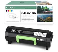 SAIBOYA Cartucho de tóner remanufacturado 24B6186 16000 páginas de repuesto para Lexmark 24B6186 cartucho de tóner negro para impresoras Lexmark M3150, XM3150, XM3150h.