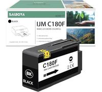 SAIBOYA IJM C180F Cartucho de tinta negra remanufacturado IJM C180 XL (408517) Reemplazo para cartuchos de tinta de impresora RICOH IJM C180F (1 paquete)