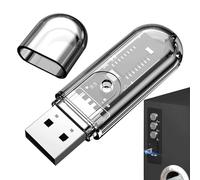 saibunratus Adaptador USB a inalámbrico, transmisor portátil Plug and Play, conector USB 5.3, receptores de audio automáticos multifuncionales para familiares, amigos, hogar