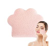 saibunratus Esponja de lavado facial | Toallitas secas desmaquillantes de pata de gato | Toallitas de eliminación cosmética tipo guante para accesorios de baño