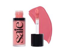 Saie Dew Blush - Lightweight, Blendable + Buildable Cream Gel Blush for a Dewy Cheek Tint - Doe Foot Wand Makeup Applicator - Sweetie