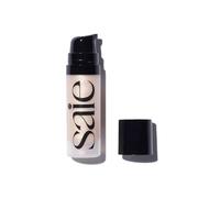 Saie Mini Glowy Super Gel - Hydrating Makeup Primer and Illuminating Glow Serum Enriquecido con vitamina C y aceite de escualano - All Over Liquid Highlighter Maquillaje para una piel de cristal