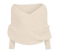 SAIFEIS Sweater Scarf, Snowfall Sweater Scarf, Scarves with Sleeves Women, Unisex Fall Winter Warm Scarf Wrap Shawl Scarves (Beige)