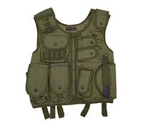 Saigo Defense Chaleco táctico de Airsoft USMC US Army/con Funda/Paintball/Material: Tejido de Cordura de Alta Resistencia/Color: Verde (OD)