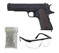 Saigo Defense Pack Airsoft AEP / CM123 Pistola Eléctrica Automática/Tiro por Disparo y Ráfaga/Alta Resistencia Plástico y Metal/Potencia 0.5 Joule/Entregada con Accesorios