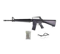 Saigo Defense Pack Rifle Airsoft Modelo M16 Vietnam Spring/Materiales: Plástico de Alta Resistencia/Potencia 0.5 Joule/Se suministra con Accesorios
