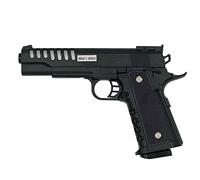 Saigo hi-Capa SG00060 Pistola de Airsoft-Modelo de Resorte-Disparo Manual/Disparo por Disparo-Color: Negro-Potencia 0.3 Joule