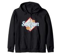 Saigon Ho Chi Minh City HCMC Vietnam Retro Lantern Vintage Sudadera con Capucha