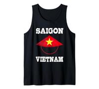 Saigon Vietnam Ciudad Ho Chi Minh Sombrero cónico Vietnamita Camiseta sin Mangas