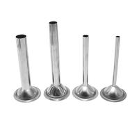 Saihisday Tubos de acero inoxidable para embutir salchichas, accesorio para picadora de carne, tubos de acero inoxidable para picadora de carne, juego de 4 (#22)