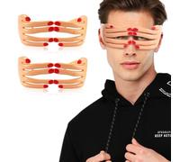 SAIIURV 2 pares de gafas novedosas con forma de dedos para mujeres y hombres, gafas de sol divertidas para adultos, gafas novedosas para fiestas de máscaras (2 unidades)
