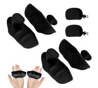 SAIIURV 2 Pares Guantes de Gimnasio para Entrenamiento, Empuñaduras de Gimnasio Almohadillas de Agarre de Silicona Antideslizantes Empuñaduras de Levantamiento para Gimnasios Culturismo Halterofilia