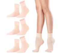 SAIIURV 3 Pares Calcetines de Ballet para Niñas, Suave Elástico Calcetines de Baile Sin Costuras para Yoga Competición de Gimnasia Rítmica Fitness Sports Talla EU 22-30 (Rosa)