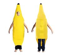 SAIIURV Disfraz de Plátano para Niño y Niña Fruta, Túnica en Forma de Banana, Disfraz Plátano, Disfrazs para Niños y accesorios para Fiestas, Carnaval y Halloween, Fiestas y Cosplay (Amarillo)
