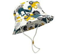 SAIIURV Sombrero de Cubo Niño Gorro Bebe Sol Verano Sombrero de Playa con Protección Solar Excavador Gorro de Pescador Gorra Niño 2-4 Años (FR/ES, Números, 51, 53, 52CM)