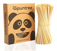Saijer Pajitas De Trigo,300 PCS Pajitas De Paja De Trigo con Caja De Embalaje Trigo Bebiendo Pajitas Ecológicas Biodegradable Pajitas Beber Reutilizables para Jugo Cóctel Leche Fiesta(20 CM)