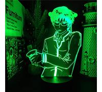 Saiki Kusuo - Lámpara de ilusión 3D de anime The Disastrous Life of Saiki K Touch Sensor Lamp Kid Bedroom Decor Manga Gift Christmas Gifts for Kids Girls
