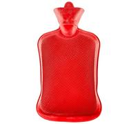 Sailbe Botella de agua caliente de goma premium con usos multiusos, botellas de agua caliente clásicas, alivio rápido del dolor de cabeza, dolor de espalda, artritis, 2 L (rojo)