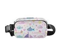 Sailboat Island - Riñonera de moda para mujeres y hombres, gran capacidad con correa ajustable para viajes, correr, senderismo, mandiles para mujer de cocina, velero, dibujos animados de isla,