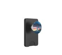 Sailboat Lighthouse Nautical Ocean Sunset Coastal Art PopSockets PopWallet para MagSafe