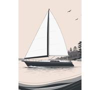 Sailboat Lined Notebook: A5 Ruled Journal for Writing, Notes, School, Work and Everyday Planning
