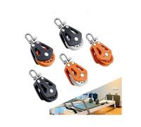 Sailboat Pulley Nylon Crane Pulley Block Lifting Single Pulley Swivel Sailing Pulley
