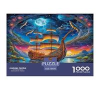 Sailboat Rompecabezas Imposible Desafío Extremo Adultos 1000 Piezas Arte Premium Mindfulness Regalo Aniversario 70x50cm/1000pcs