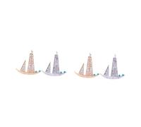 Sailboat Scarf Rings Brooches Women Collar Cute Gold Nose Hoop Pin Brooch Pins for Men Clothes Accessories Boat Lapel