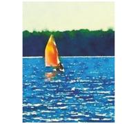 Sailing: Inland Lake Notebook for Boys & Men - Inspirational Sailboat Journal & Log: 100-Page College-Ruled Diary with Motivational Quotes, Sailing Art, and Matte Color Cover
