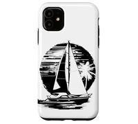 Sailing Sketch Capitán Carcasa para iPhone 11