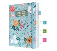 Sailingvan Agenda académica 2026-2027, página por día, A5, julio de 2026 a junio de 2027, agenda de mediados de año 26/27 con pegatinas de calendario y pestañas, papel de 100 g/m², 2 marcadores