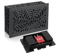 Saillong Timbre con cable, caja de timbre de madera de grosor mejorado para pared interior del hogar, compatible con botón de timbre regular de 16 V 10 VA y transformador, dos sonidos fuertes (negro)