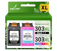 Sailner 303 XL Compatible para Tinta HP 303 Color e Negro Cartucho 303XL para HP Envy Photo 6232 6220 7830 6230 7130 7134 6234 6222 6255 6258 6552 7120 7800 7900 Tango X (1Negro,1 Color)