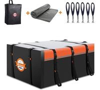 Sailnovo Bolsa de techo, 21 pies cúbicos, con alfombrilla antideslizante y 6 ganchos para puerta, impermeable, de PVC, para coches con o sin barras de techo
