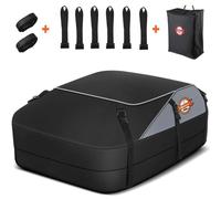 Sailnovo Bolsa de Techo de 580 L/20 cúbicos, Impermeable, con 6 Ganchos para Puerta, Bolsa de Transporte de Techo Grande para Coches sin/con Barras de Techo/portaequipajes/rieles