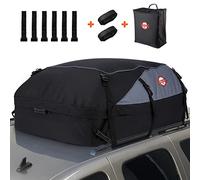 Sailnovo - Cofre de techo, plegable, 566 L, resistente al agua, para coches con o sin barras portaequipajes, material impermeable 1000D, con correa de amarre, gancho de seguridad y bolsa, para viajes