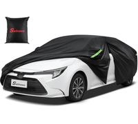 Sailnovo Funda Coche Exterior para automóvil 7 Capas Funda para Coche para Nissan Versa al Aire Libre protección UV con Cremallera Ajuste Universal(450 * 178 * 120cm)