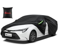 Sailnovo Funda Impermeable para automóvil para Todo Tipo de Clima,7 CapasCubierta Exterior Completa para Coche,para Toyota al Aire Libre protección UV con Cremallera(490 a 530 cm)