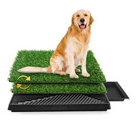 Sailnovo Inodoro para Perros de 63 x 50 cm, 2PCS Inodoro para Cachorros, Almohadilla de Entrenamiento para Perros pequeños, Grandes y Mayores - Inodoro para Mascotas Dos trozos de Hierba