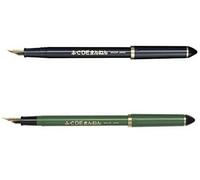 Sailor Fude de mannen - stroke estilo caligrafía pluma estilográfica - plumín de bambú verde - ángulo 55 grados (11 - 0127 - 767) - azul marino - Punta ángulo 40 grados (11 - 0127 - 740) valor Set.