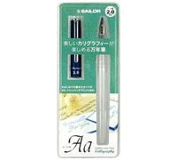 Sailor HighAce Neo Clear - Pluma estilográfica (1,0 mm, 1,5 mm, 2,0 mm), incluye 3 cartuchos de tinta negra (2,0 mm)