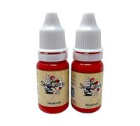 Sailor Jerry - Tinta para tatuaje (2 x 10 ml, vegana, certificado REACH), color rojo