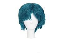 Sailor Mercury Mizuno Ami Cosplay Wig Short Styled Cyan Blue Color Heat Resistant Synthetic Hair Wigs + Wig Cap