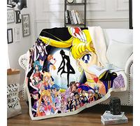 Sailor Moon Anime franela 3D impreso digitalmente manta ropa de cama apto oficina hogar