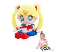 Sailor Moon Peluche, 25cm Anime Plush, Juguetes de Peluche, Peluche Dibujos Animados, Anime Doll Juguetes, Peluche Lindo Bonito Kawaii para Abrazar, Jugar y Dormir, Cumpleaños Regalos para Niñas